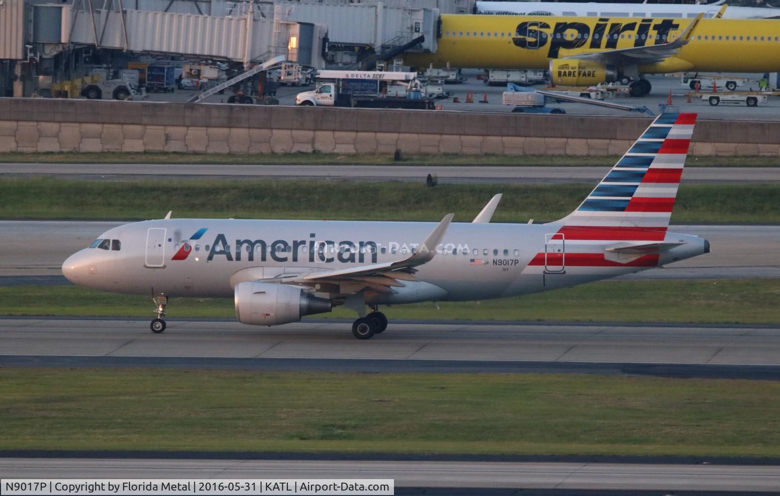 N9017P, 2014 Airbus A319-115 C/N 6085, ATL Spotting 2016