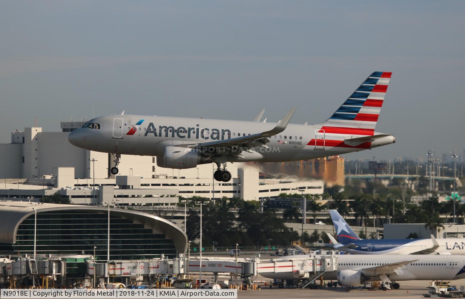 N9018E, 2014 Airbus A319-112 C/N 6150, MIA spotting 2018
