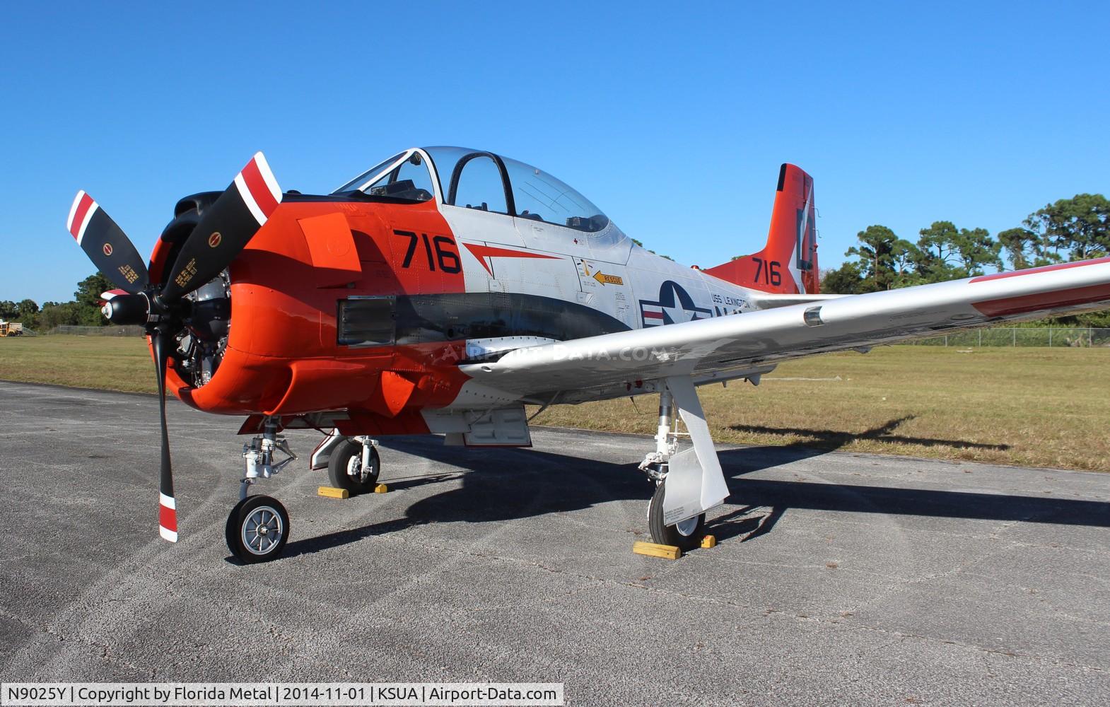 N9025Y, 1956 North American T-28C Trojan C/N 226-152, Stuart 2014