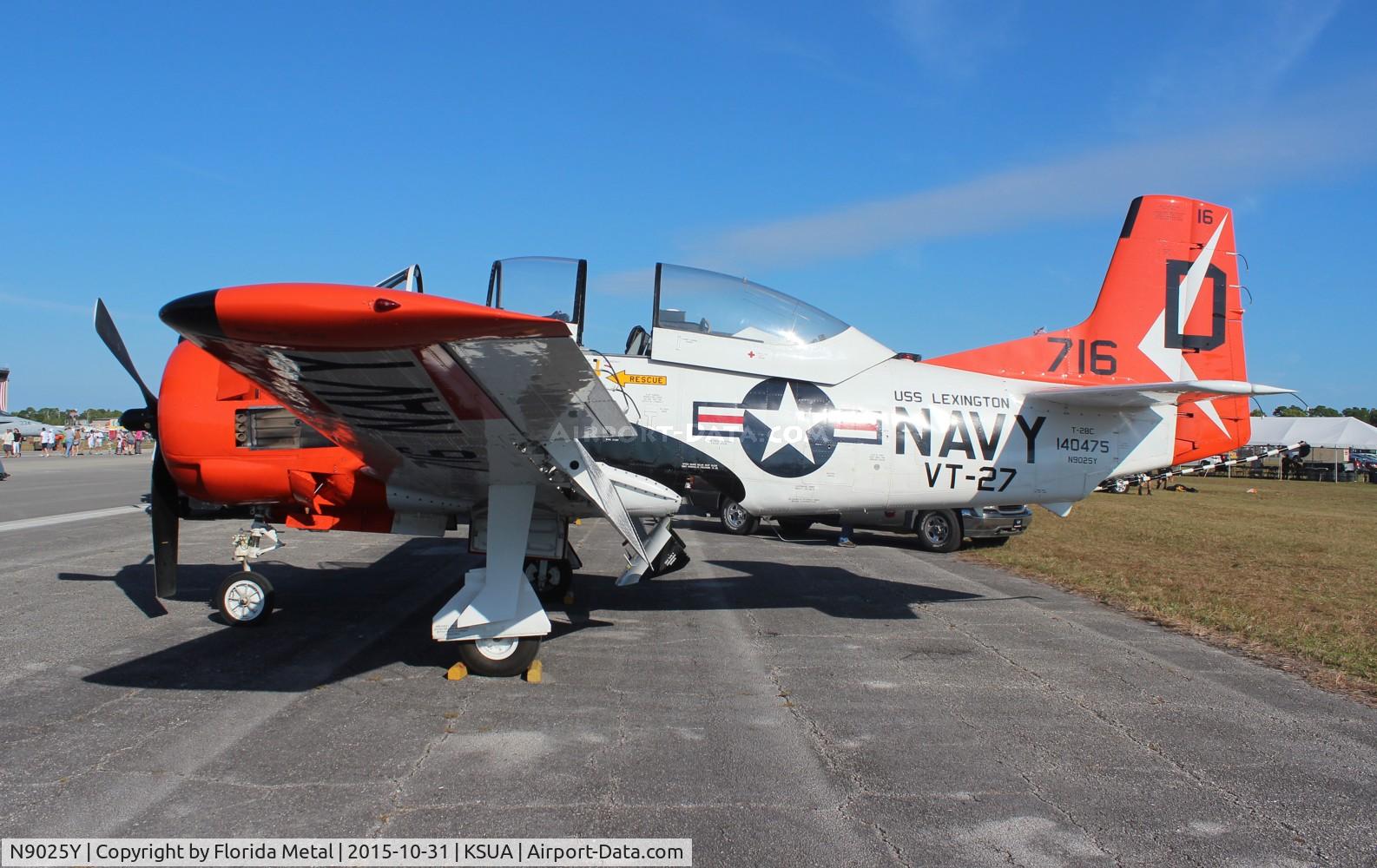 N9025Y, 1956 North American T-28C Trojan C/N 226-152, Stuart 2015