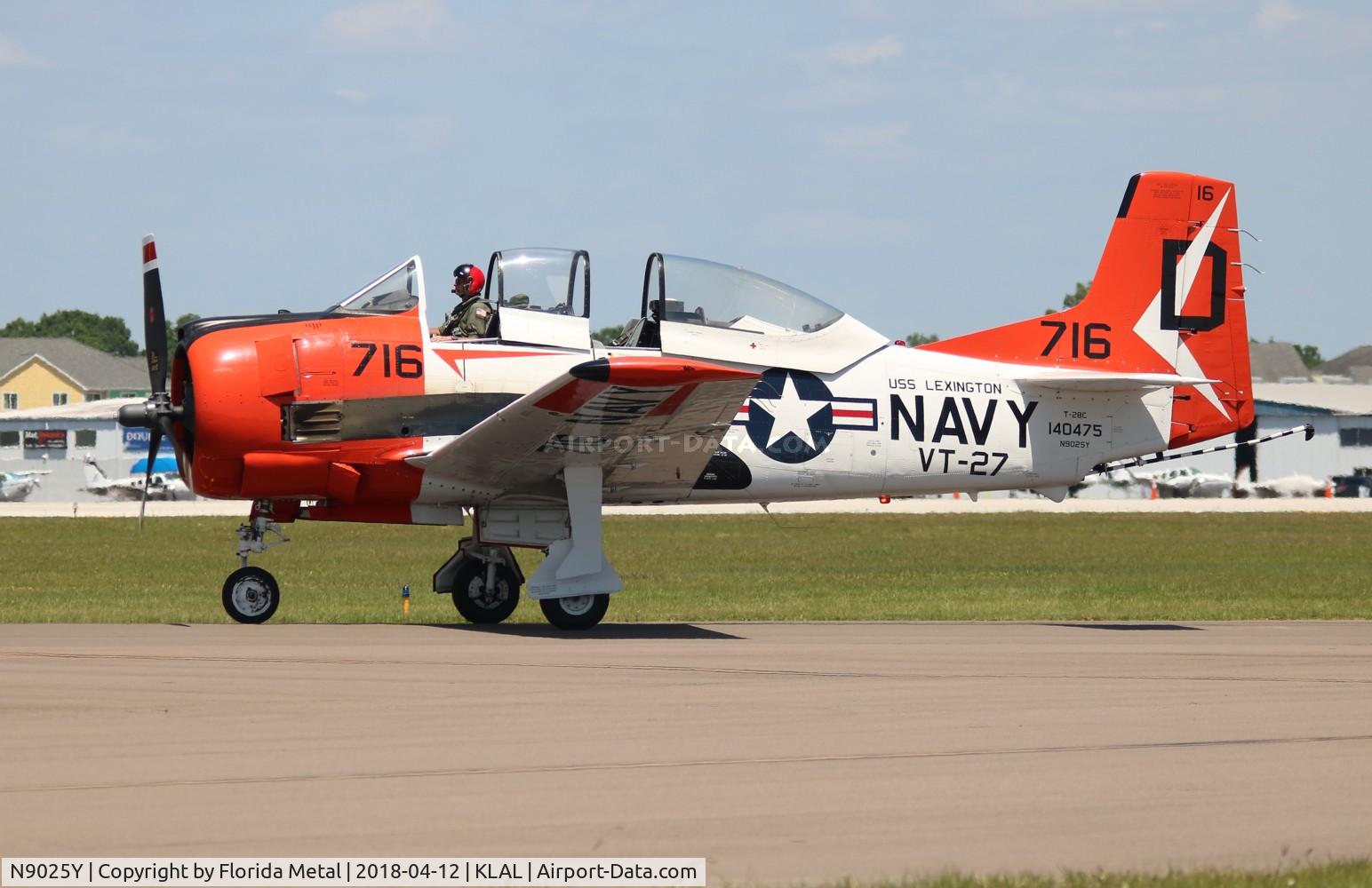 N9025Y, 1956 North American T-28C Trojan C/N 226-152, SNF LAL 2018