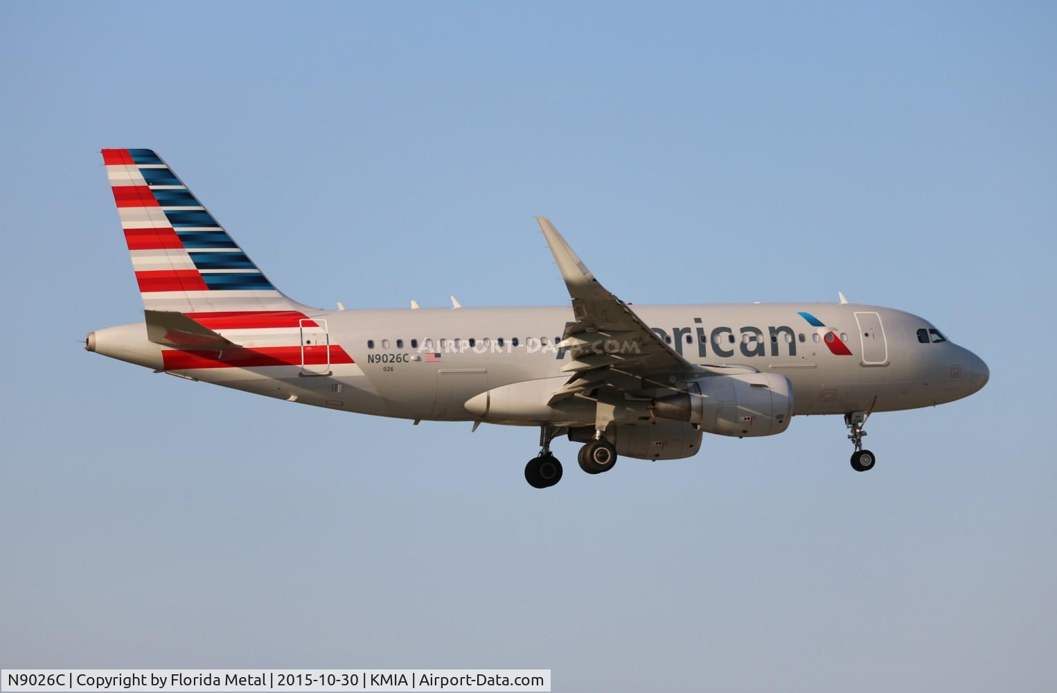 N9026C, 2015 Airbus A319-115 C/N 6429, MIA spotting 2015