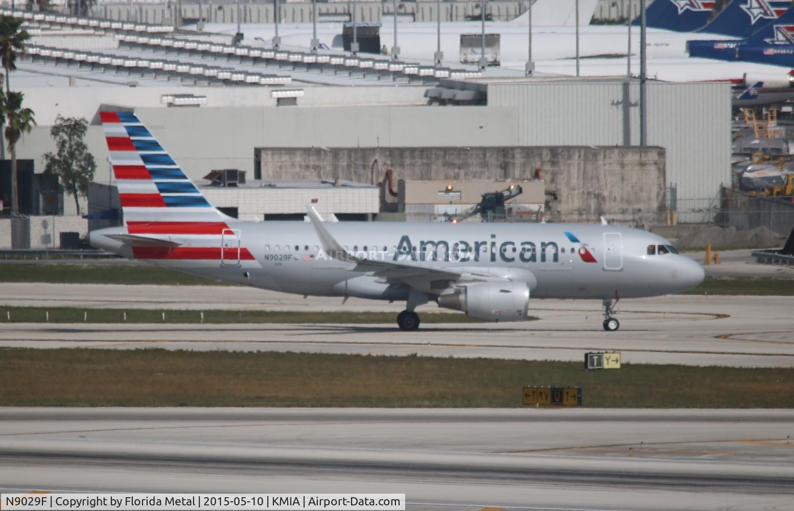 N9029F, 2015 Airbus A319-115 C/N 6491, MIA spotting 2015