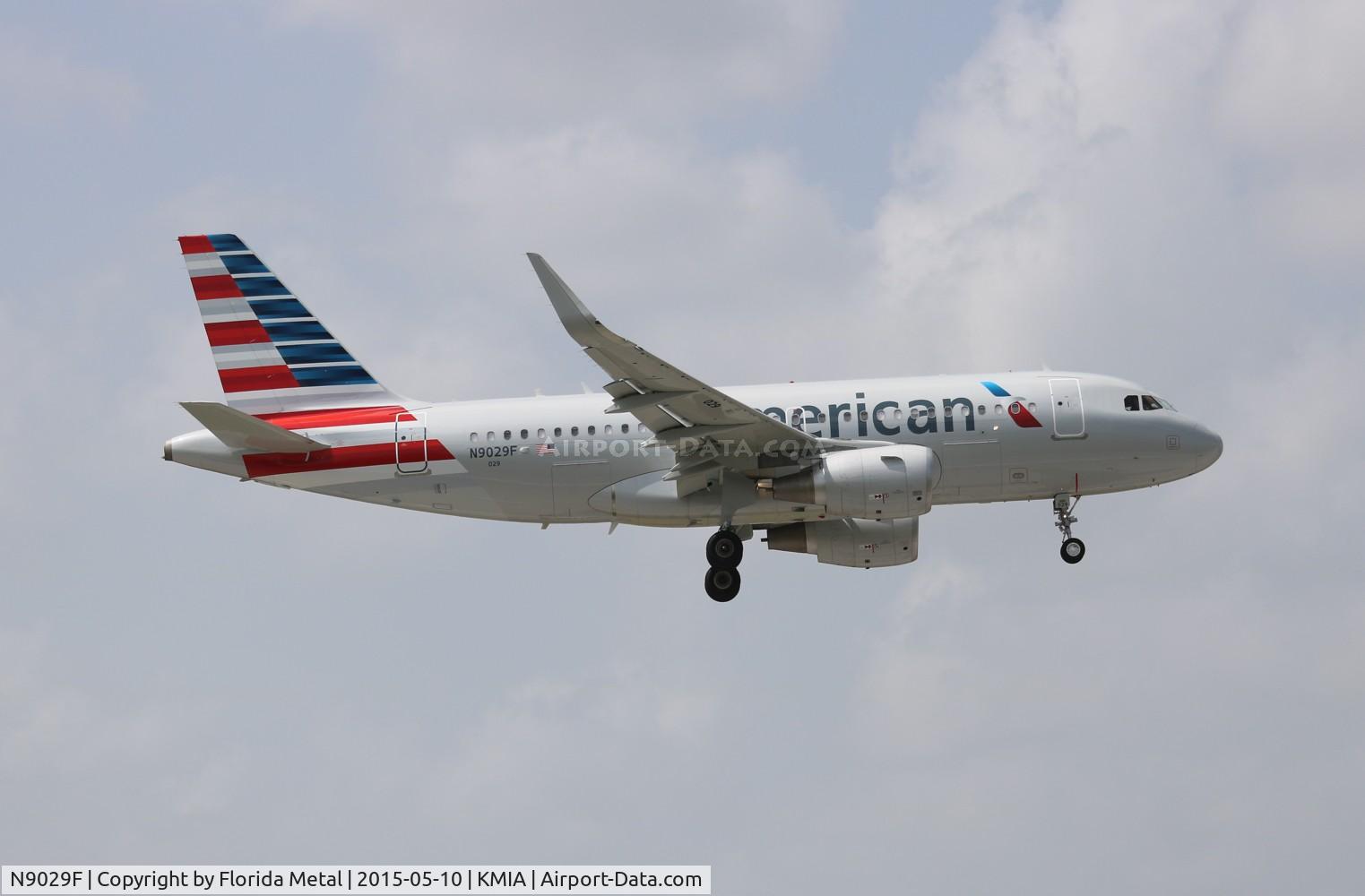 N9029F, 2015 Airbus A319-115 C/N 6491, MIA spotting 2015