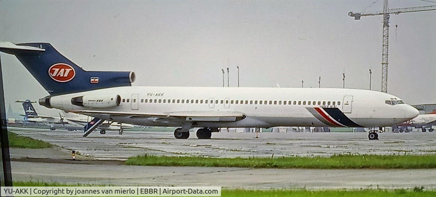 YU-AKK, 1981 Boeing 727-2H9 C/N 22665, Scan from slide