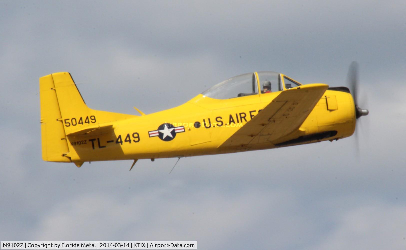 N9102Z, 1951 North American T-28A Trojan C/N 171-7, TICO 2014