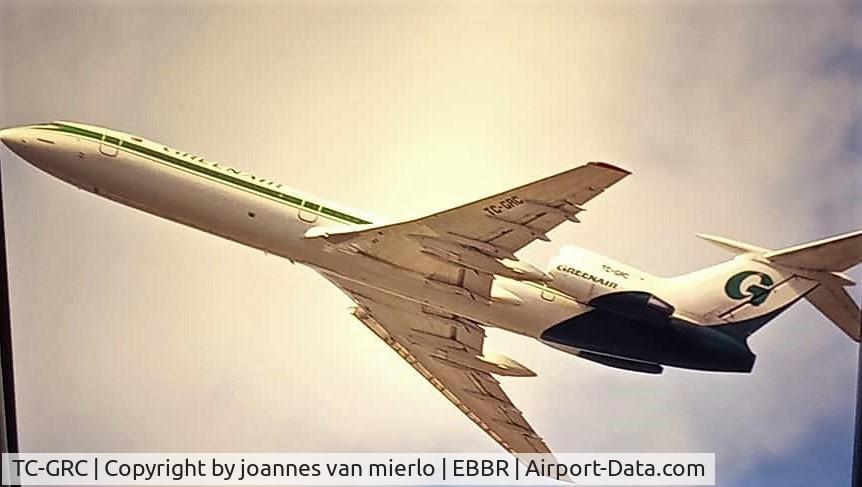 TC-GRC, 1990 Tupolev Tu-154M C/N 90A834, Airborne from BRU 25R '90s