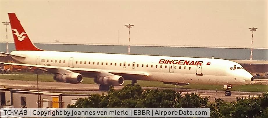 TC-MAB, 1968 Douglas DC-8-61 C/N 46016, Taxiing at Brussels