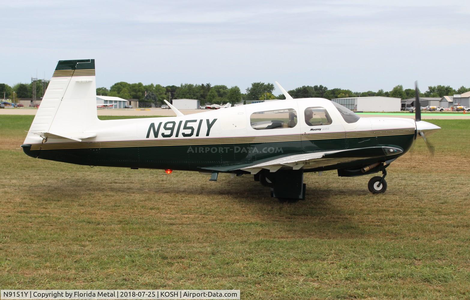N9151Y, 1995 Mooney M20J 201 C/N 24-3366, EAA OSH 2018
