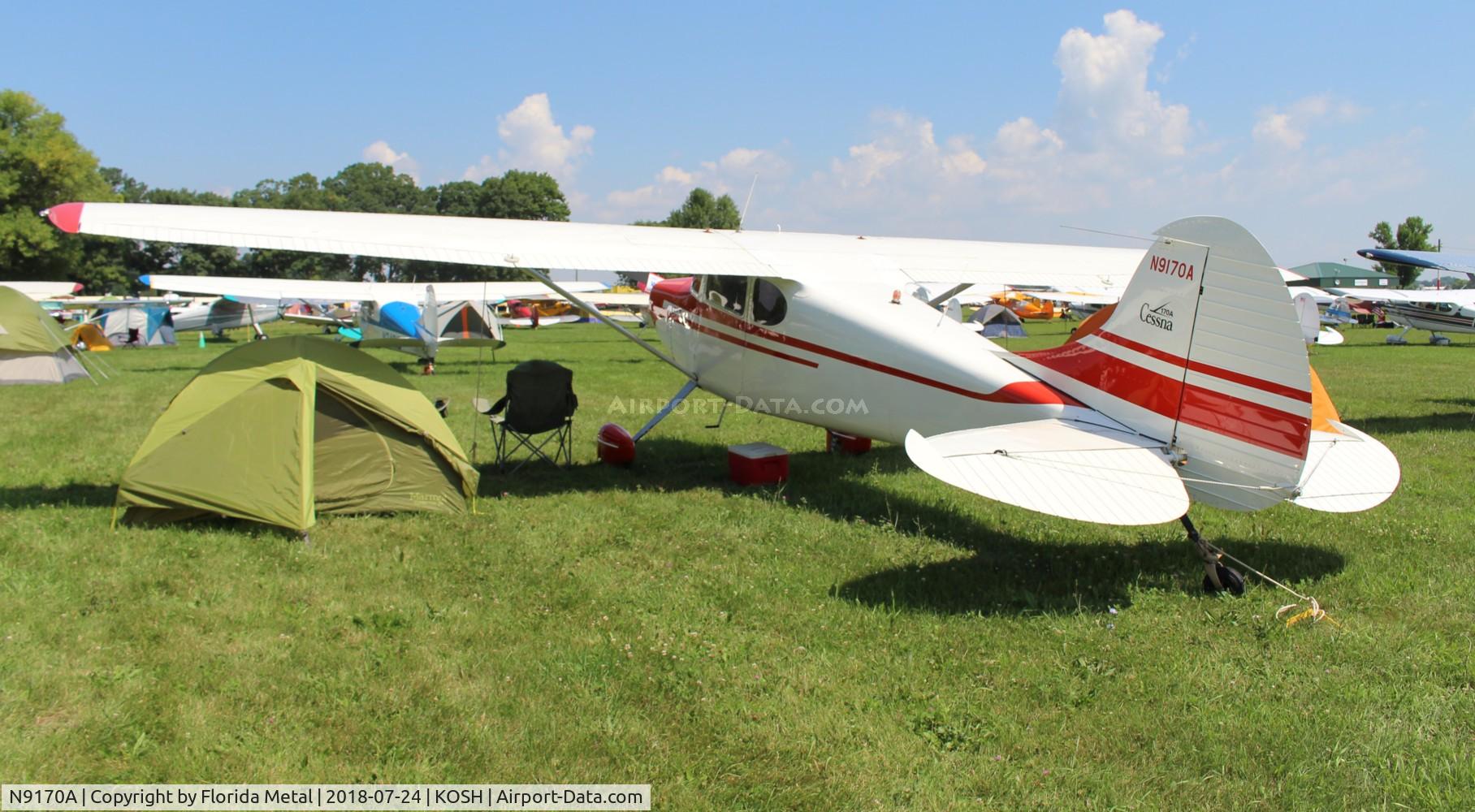 N9170A, 1950 Cessna 170A C/N 19361, EAA OSH 2018
