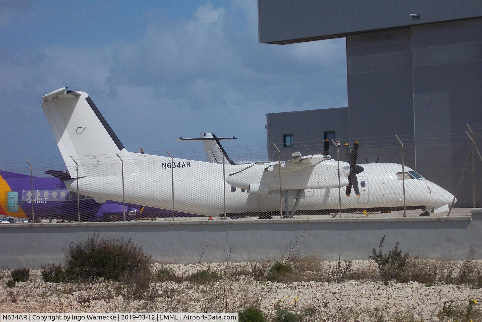 N634AR, 1983 De Havilland Canada DHC-8-103 Dash 8 C/N 003, De Havilland Canada (Bombardier) DHC-8-103 (Dash 8) at Malta International Airport, Luqa