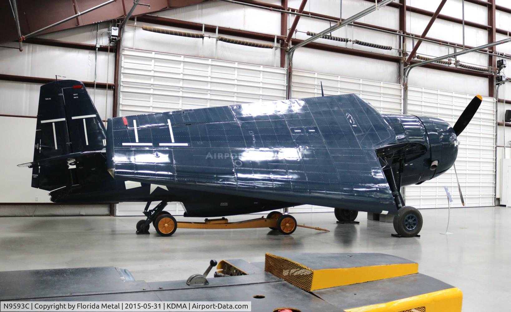 N9593C, Grumman TBM-3 Avenger C/N 69472/2211, Pima Museum 2015 TBM-3