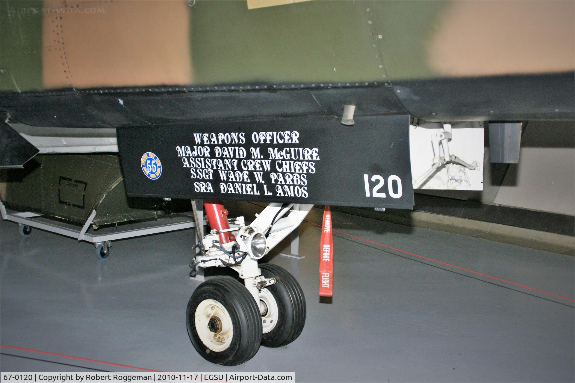 67-0120, 1969 General Dynamics F-111E Aardvark C/N A1-165, PRESERVED.Imperial War Museum, Duxford.
