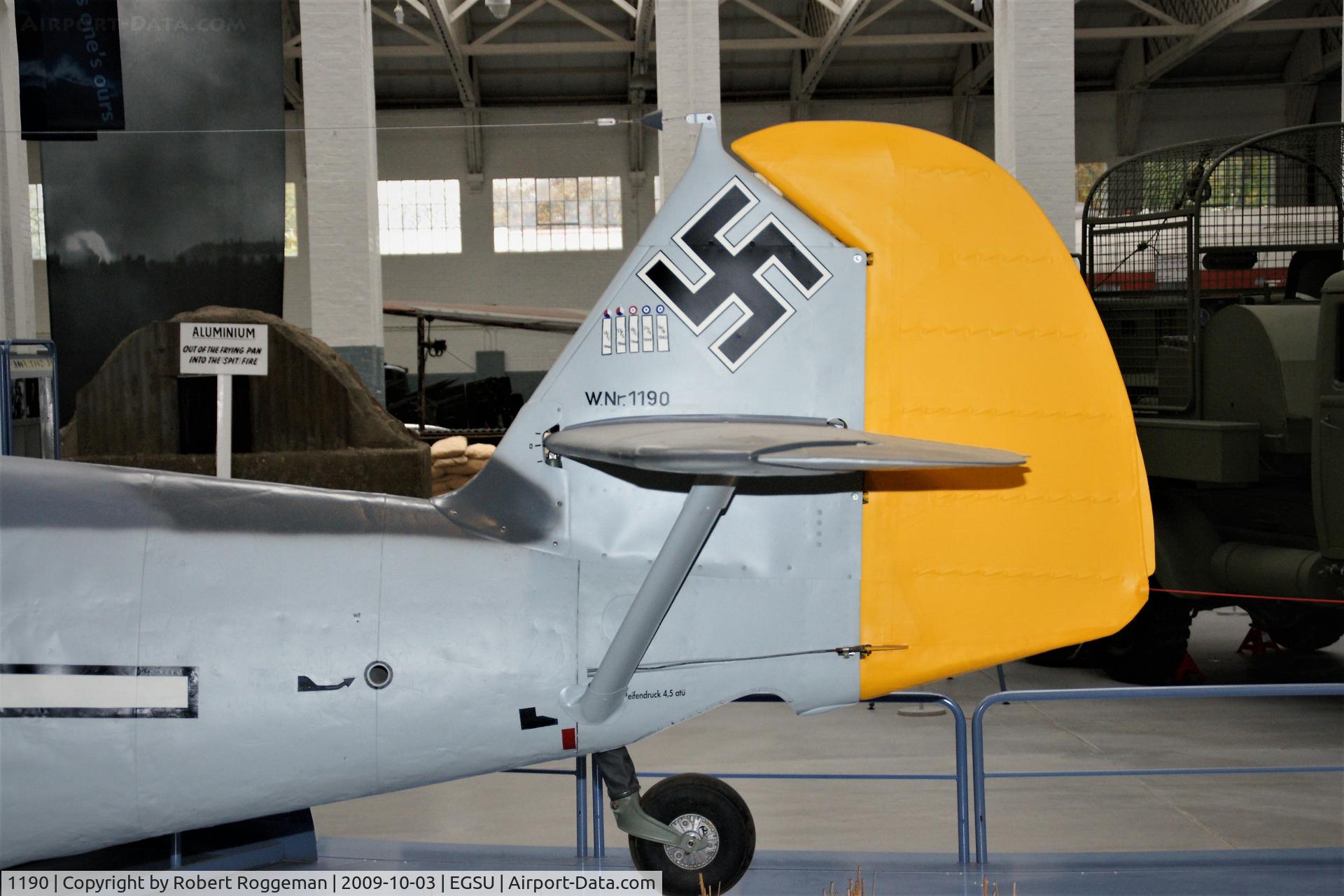 1190, Messerschmitt Bf-109E-3 C/N 1190, PRESERVED.4 -.Imperial War Museum, Duxford.