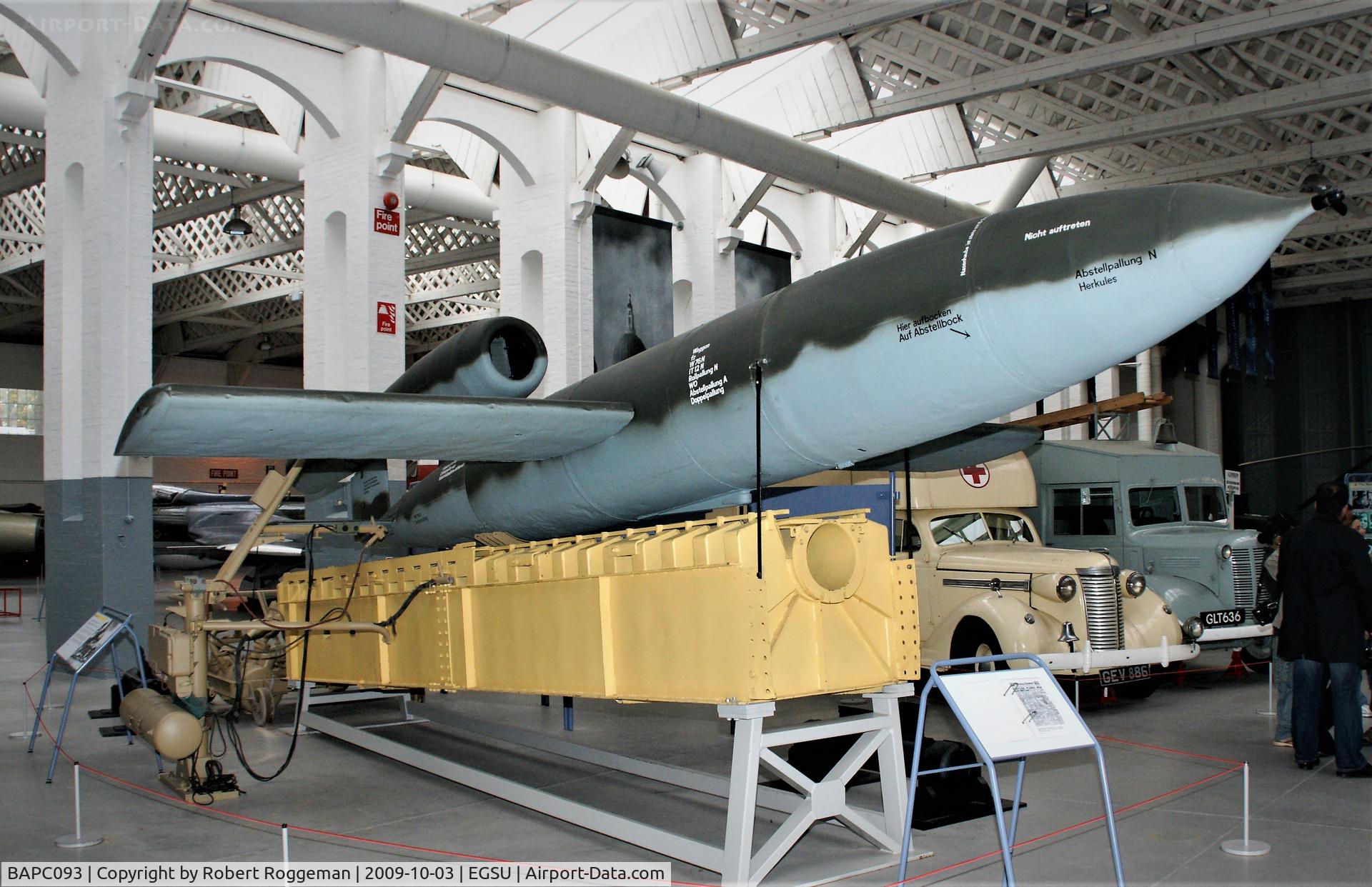 BAPC093, Fieseler Fi-103 VI Replica C/N BAPC.093, PRESERVED.Imperial War Museum, Duxford.