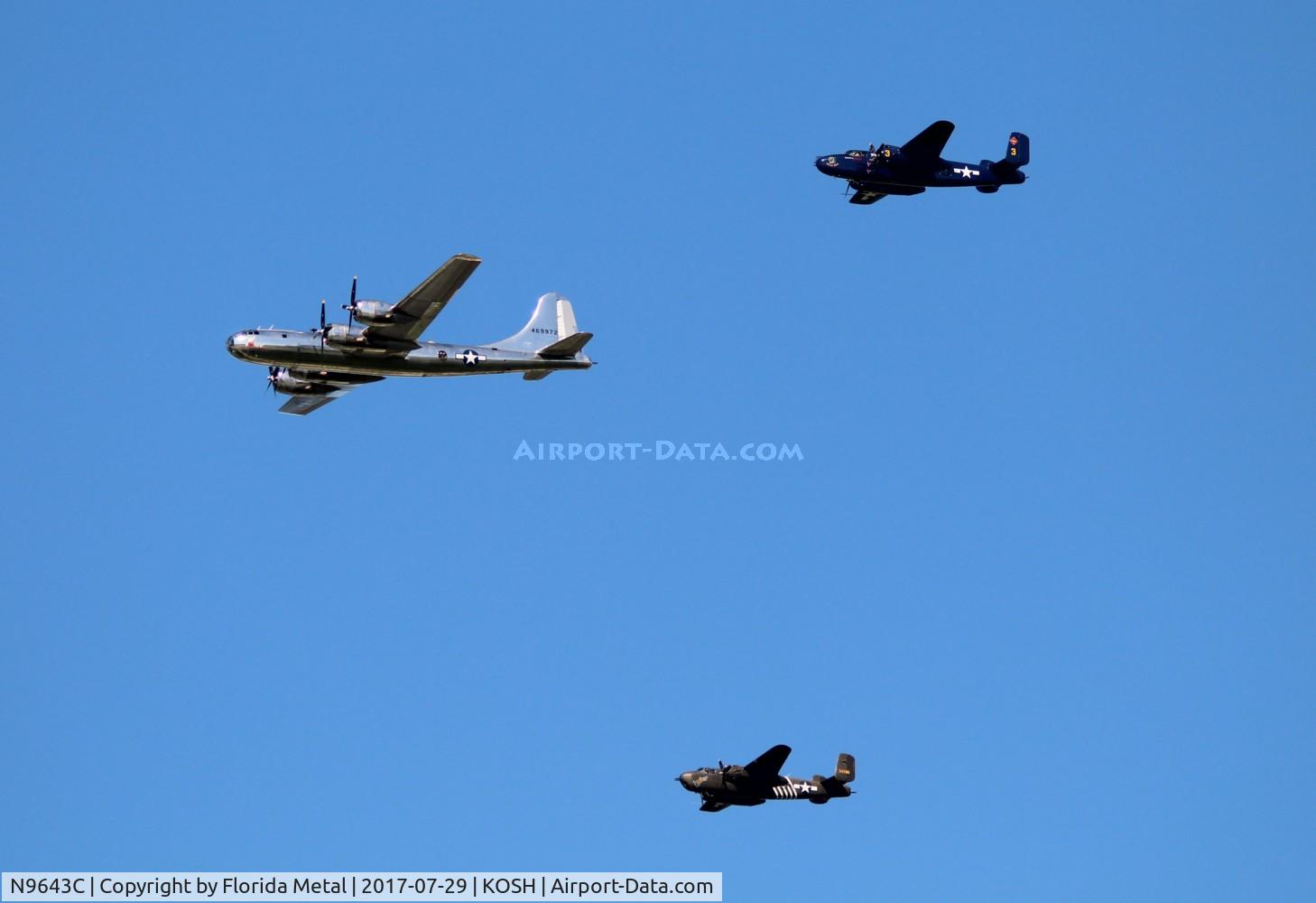 N9643C, 1944 North American B-25J Mitchell Mitchell C/N 108-47512, EAA OSH 2017