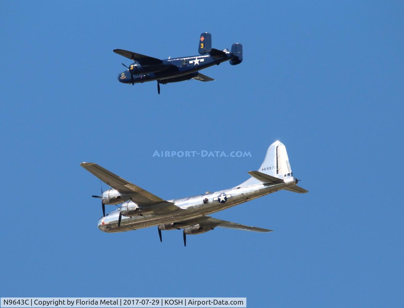 N9643C, 1944 North American B-25J Mitchell Mitchell C/N 108-47512, EAA OSH 2017