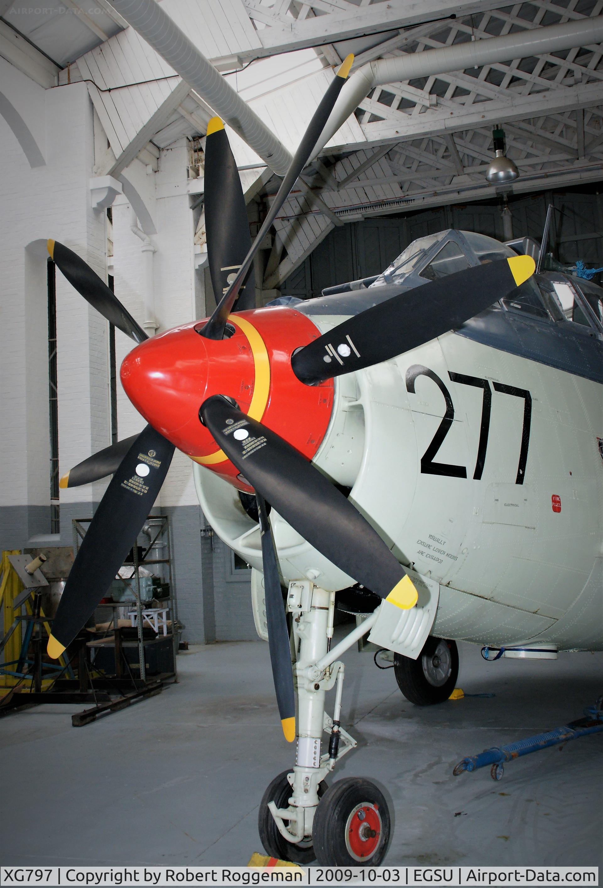 XG797, Fairey Gannet ECM.6 C/N F9365, PRESERVED Imperial War Museum, Duxford..ROYAL NAVY.