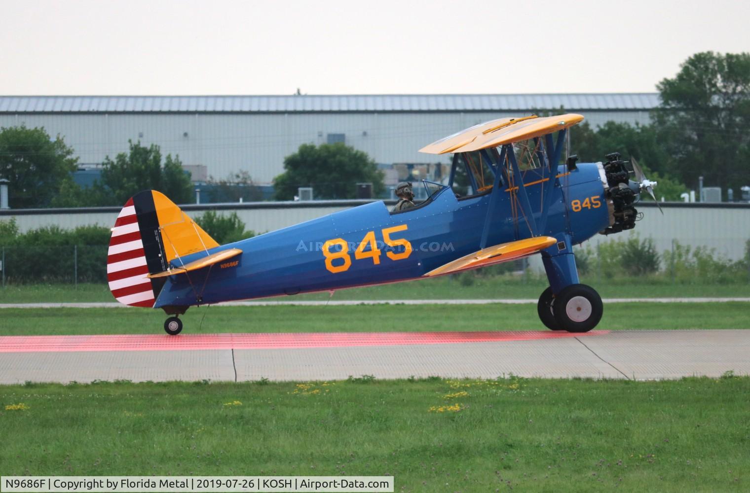 N9686F, 1941 Boeing PT-17 Kaydet (A75N1) C/N 75-677, EAA OSH 2019