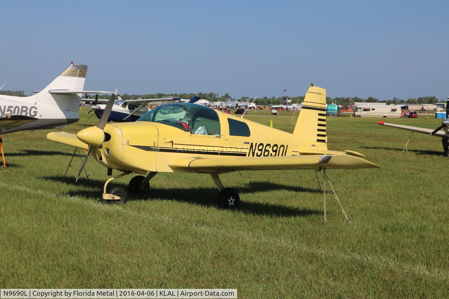 N9690L, 1973 Grumman American AA-1B Trainer C/N AA1B-0190, SNF LAL 2016