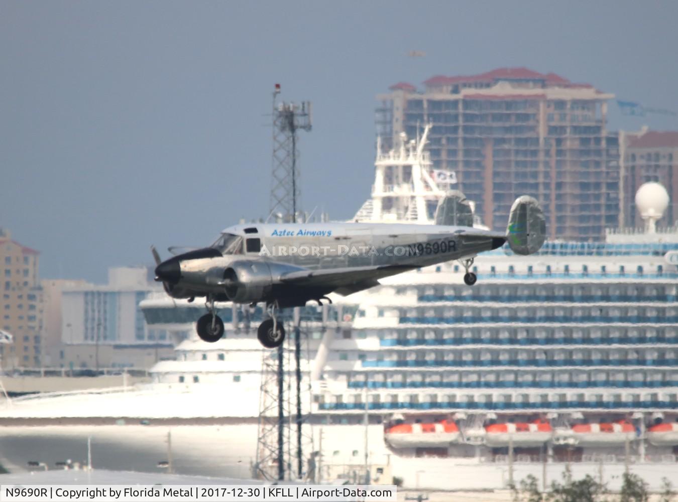 N9690R, 1960 Beech G18S C/N BA-494, FLL spotting 2017
