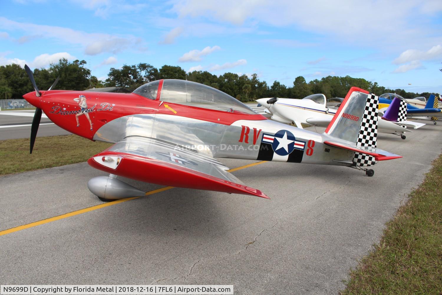 N9699D, 2003 Vans RV-8 C/N 80805, Spruce Creek 2018