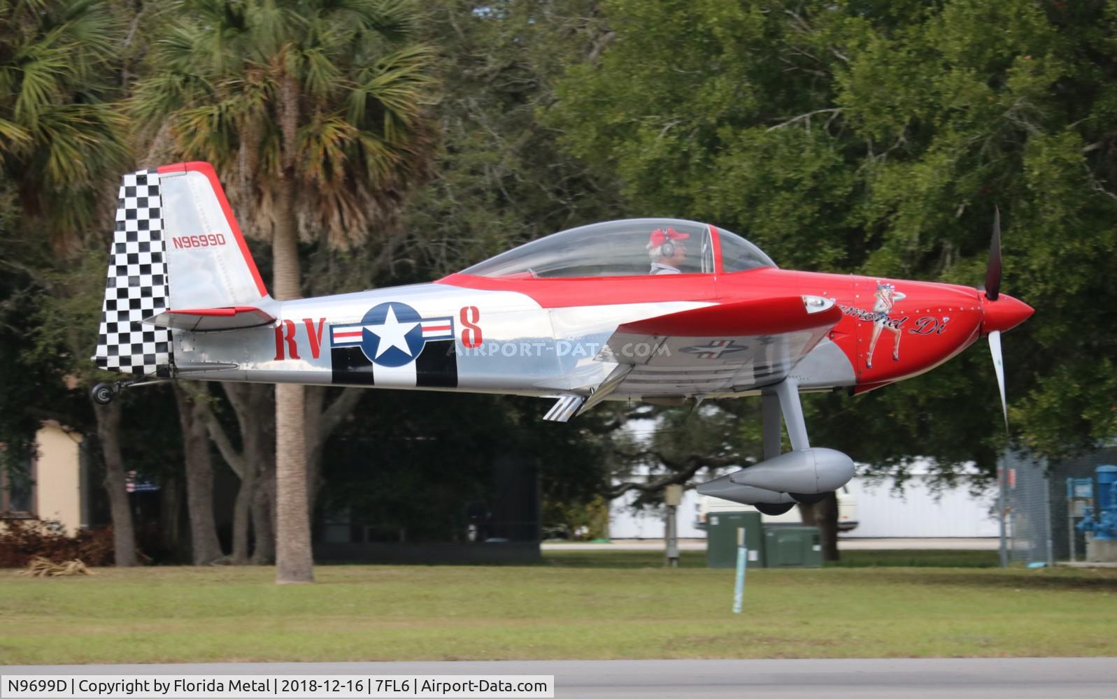 N9699D, 2003 Vans RV-8 C/N 80805, Spruce Creek 2018