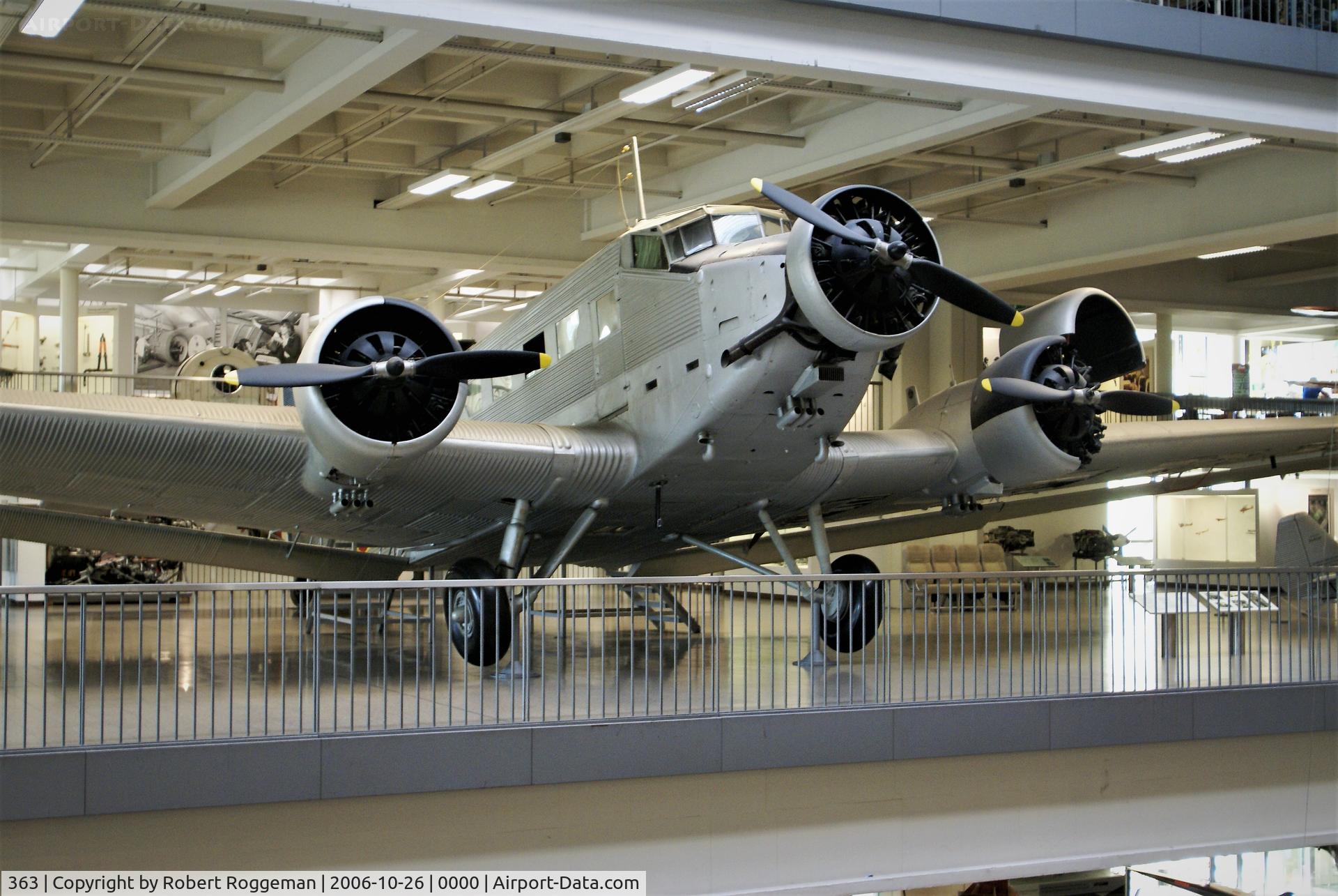 363, Junkers (AAC) AAC-1 Toucan (Ju-52) C/N 363, PRESERVED.DEUTSHE MUSEUM.MUNCHEN.FRENCH COLORS.