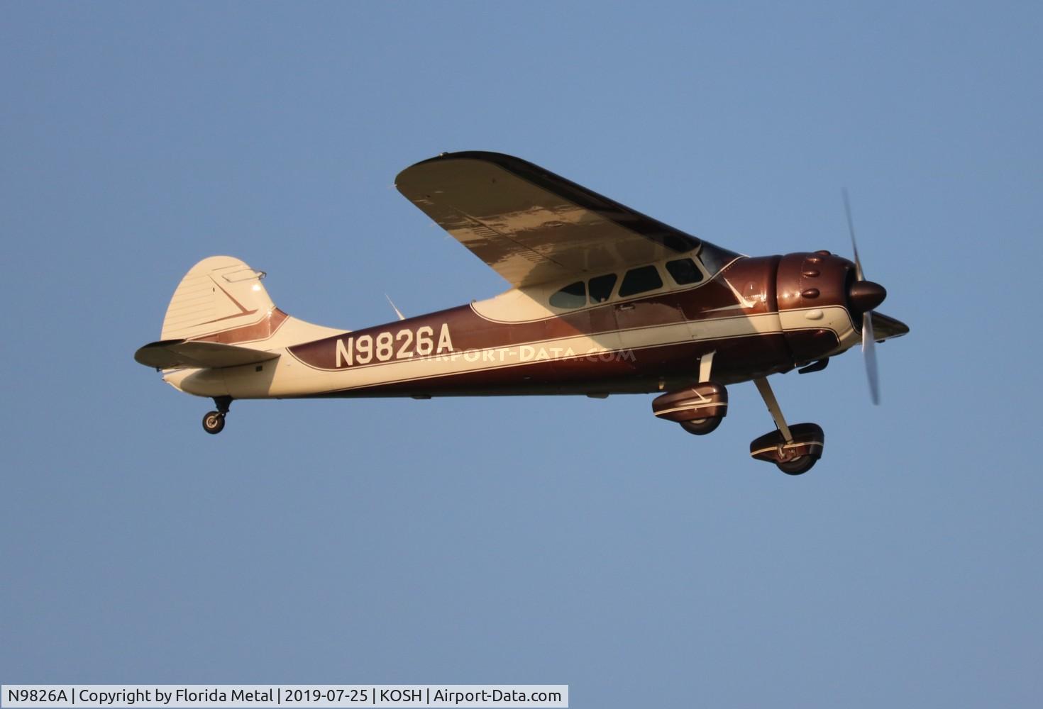 N9826A, 1950 Cessna 195 C/N 7505, EAA OSH 2019
