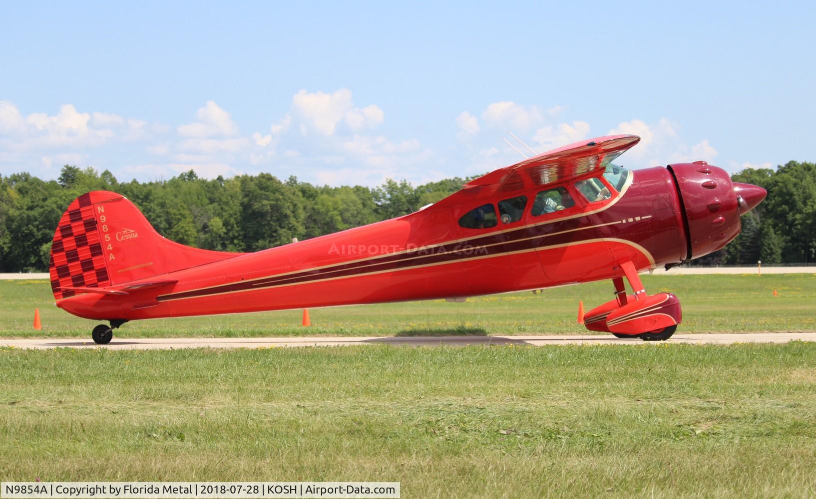 N9854A, 1952 Cessna 190 C/N 7547, EAA OSH 2018
