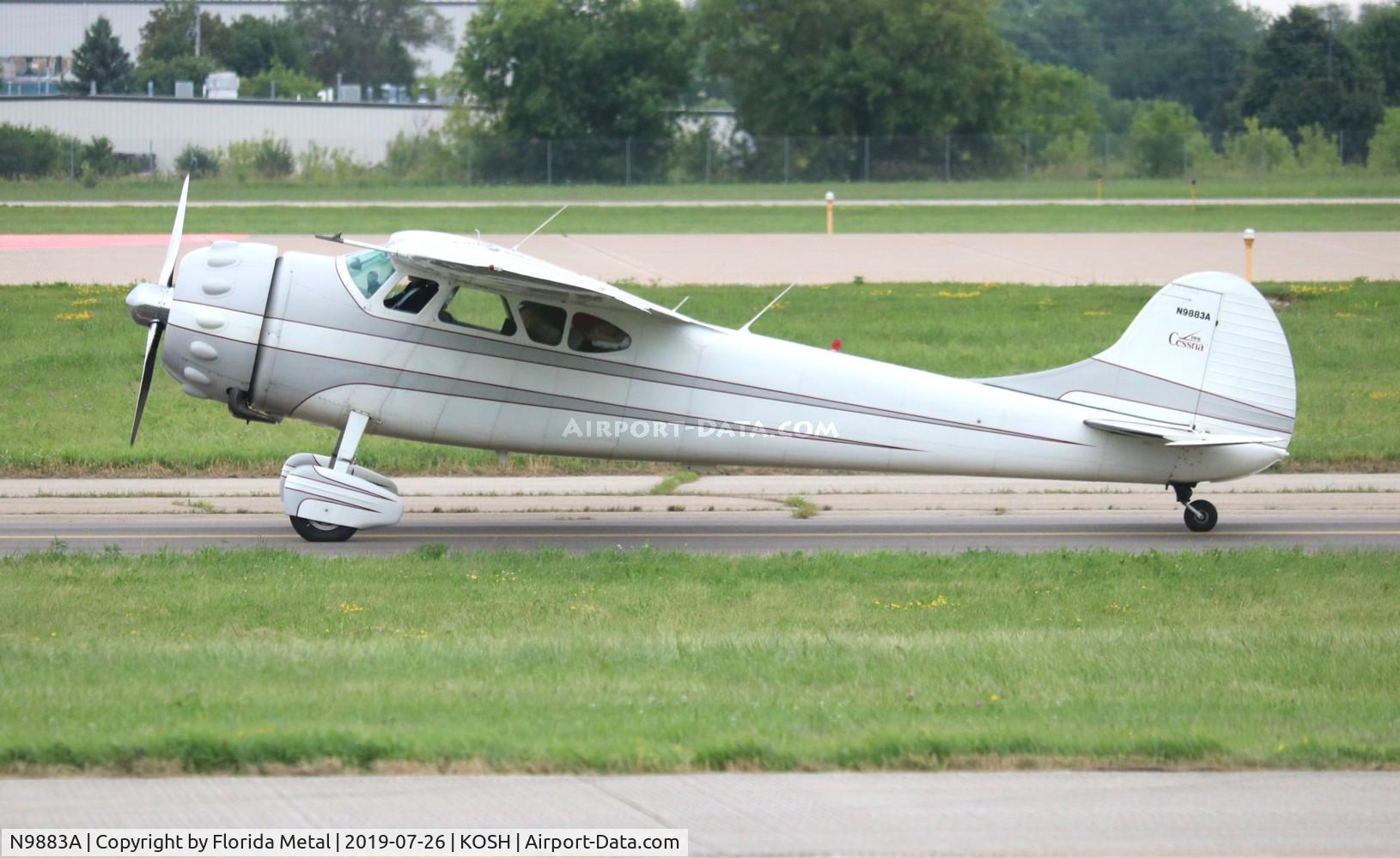 N9883A, 1950 Cessna 195A C/N 7585, EAA OSH 2019