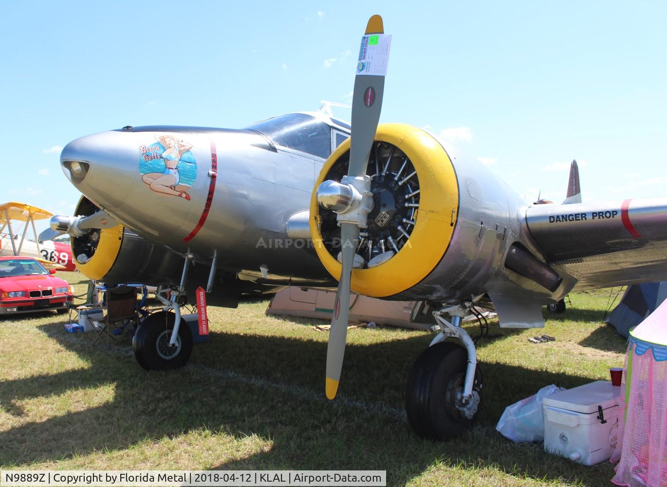 N9889Z, 1952 Beech C-45H Expeditor C/N AF-805, SNF LAL 2018