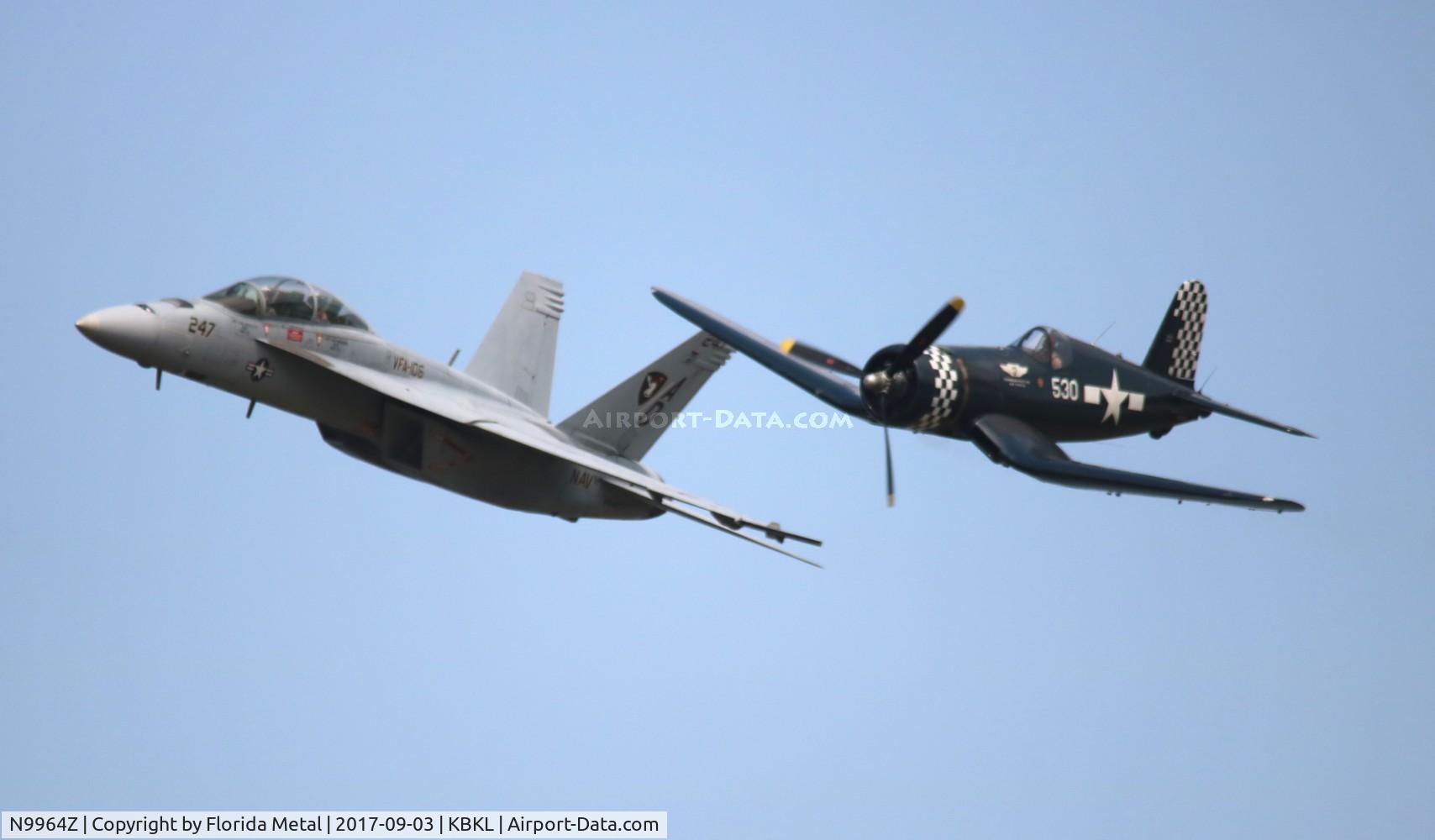 N9964Z, 1943 Goodyear FG-1D Corsair C/N 3729, Cleveland Airshow 2017