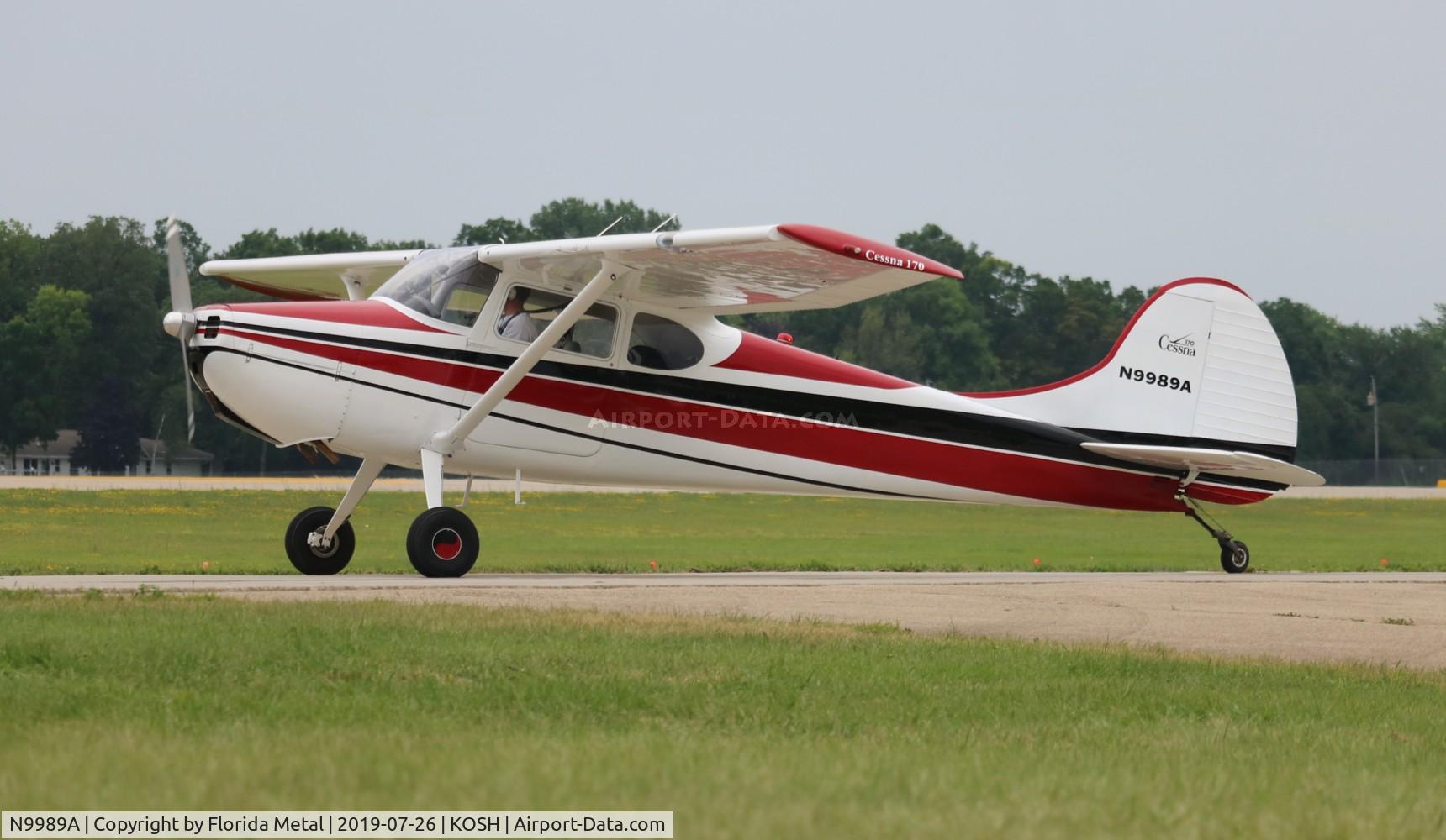 N9989A, 1950 Cessna 170A C/N 19424, EAA OSH 2019