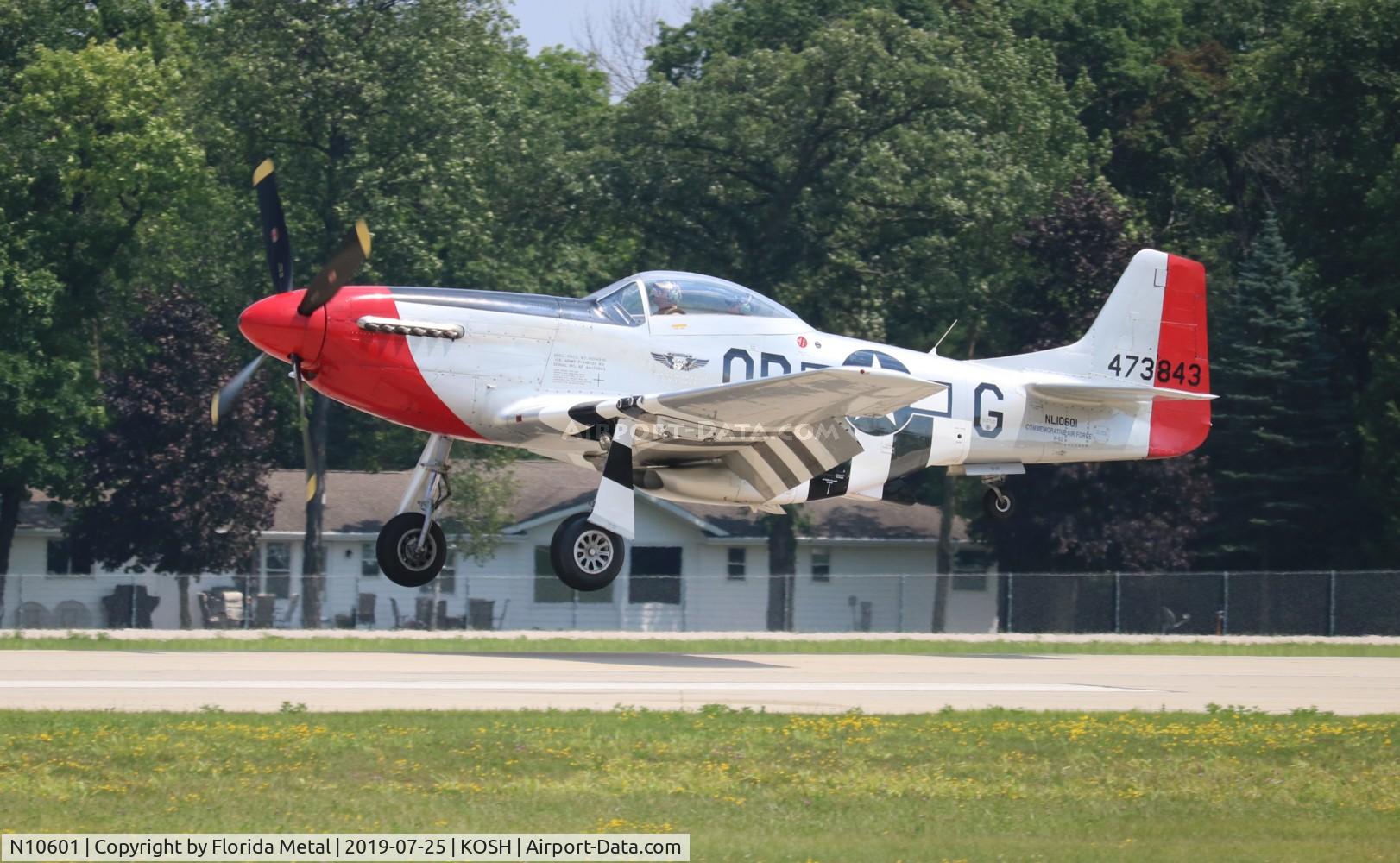 N10601, 1944 North American P-51D Mustang C/N 122-40383, EAA OSH 2019
