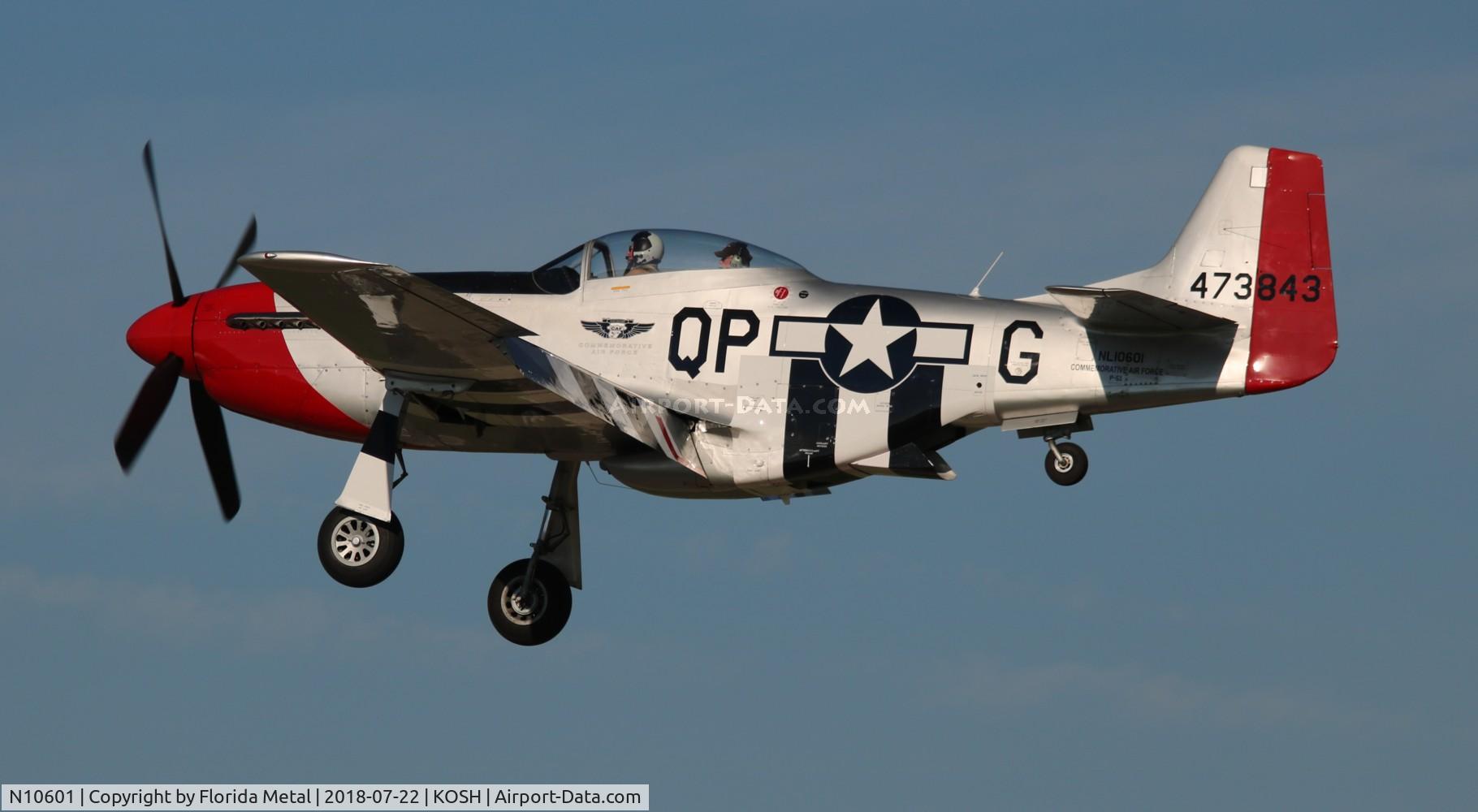 N10601, 1944 North American P-51D Mustang C/N 122-40383, EAA OSH 2018