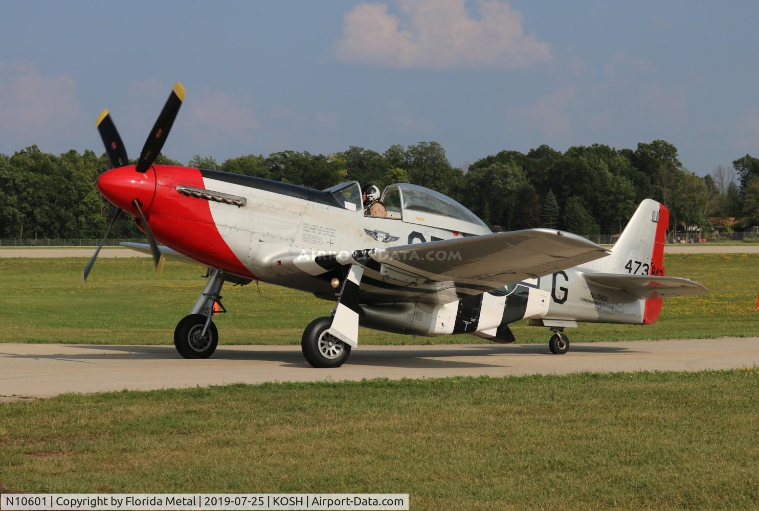 N10601, 1944 North American P-51D Mustang C/N 122-40383, EAA OSH 2019