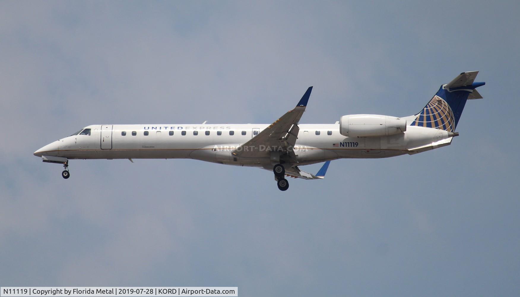 N11119, 2002 Embraer ERJ-145XR (EMB-145XR) C/N 145677, ORD spotting 2019
