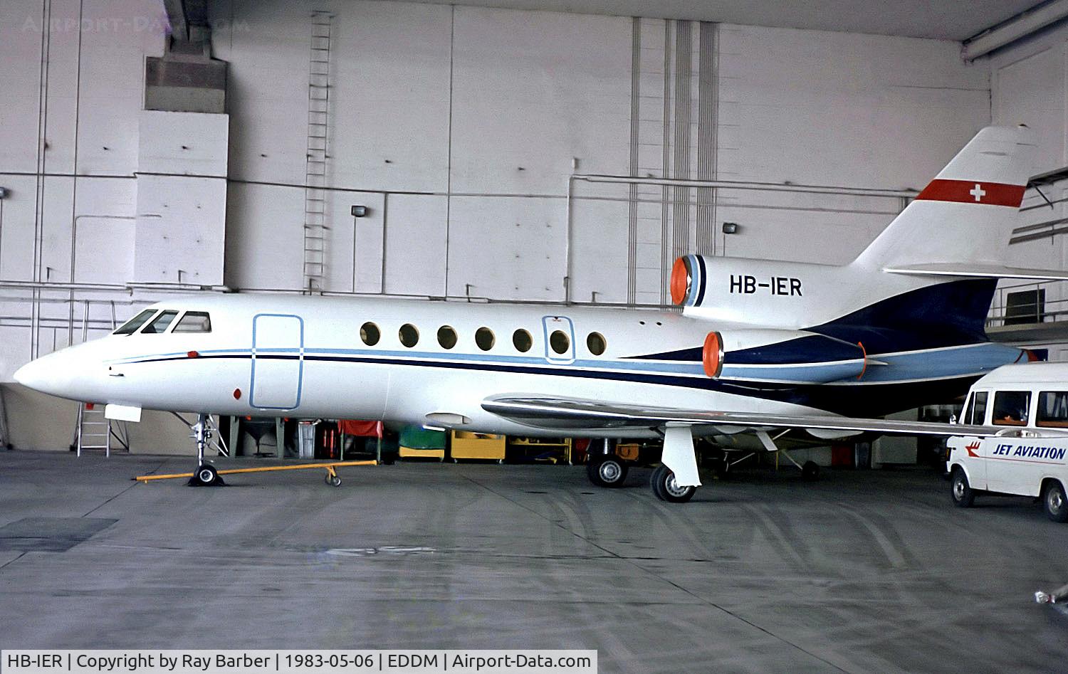 HB-IER, 1981 Dassault Falcon 50 C/N 057, HB-IER   Dassault Falcon 50 [057] (Jet Aviation) Munich-Riem~D 06/05/1983