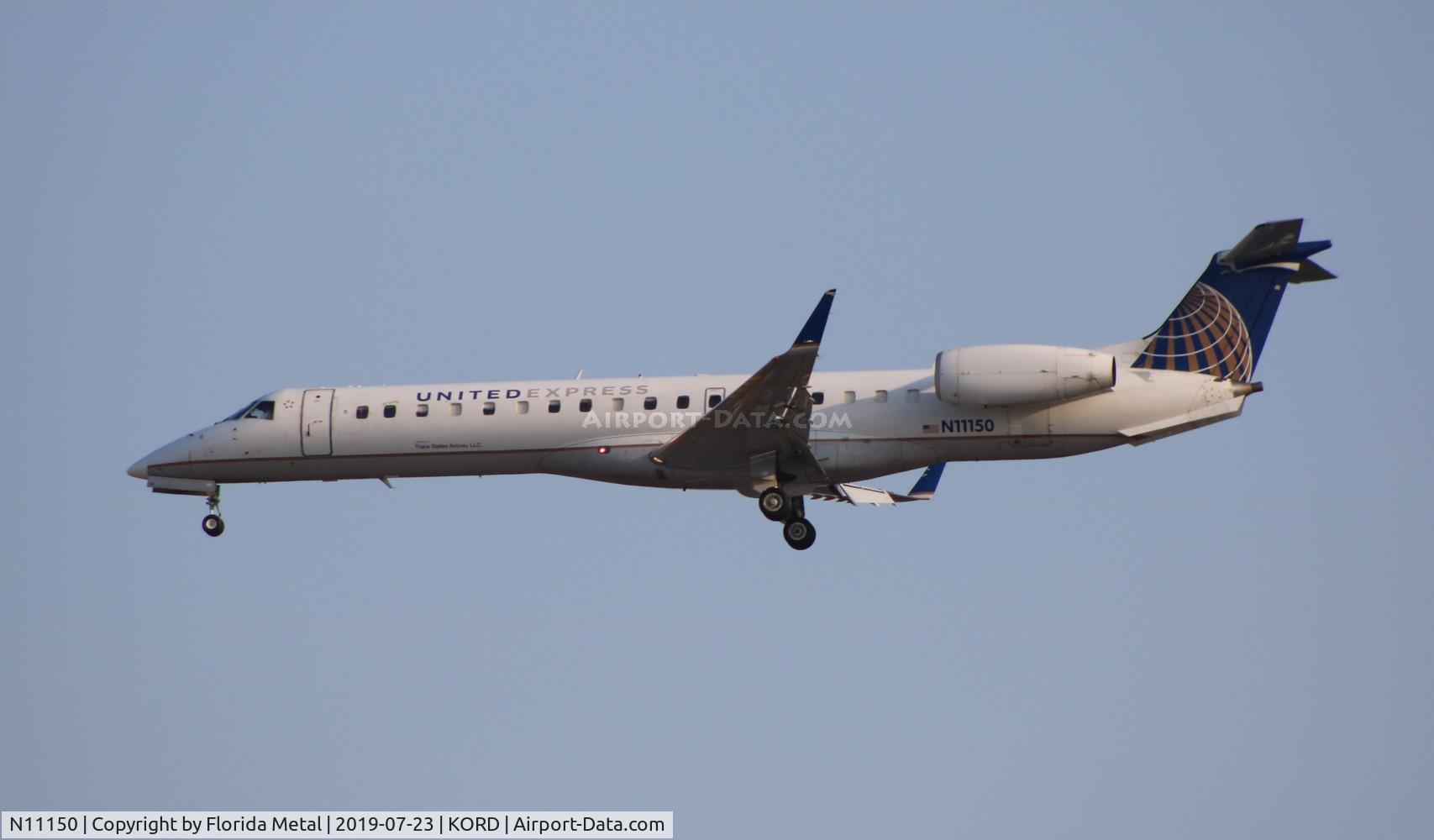 N11150, 2003 Embraer ERJ-145XR (EMB-145XR) C/N 145756, ORD spotting 2019