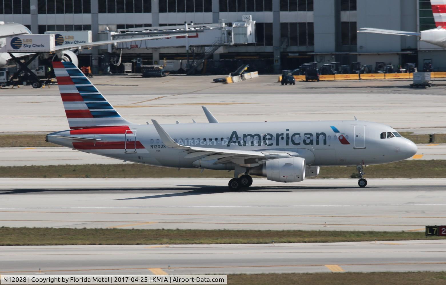 N12028, 2015 Airbus A319-115 C/N 6456, MIA spotting 2017