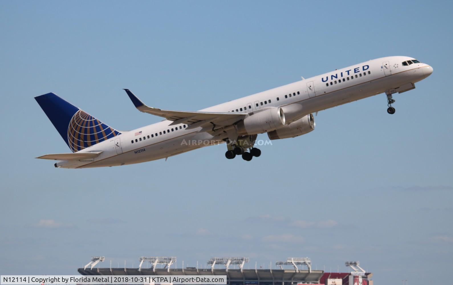 N12114, 1995 Boeing 757-224 C/N 27556, TPA spotting 2018
