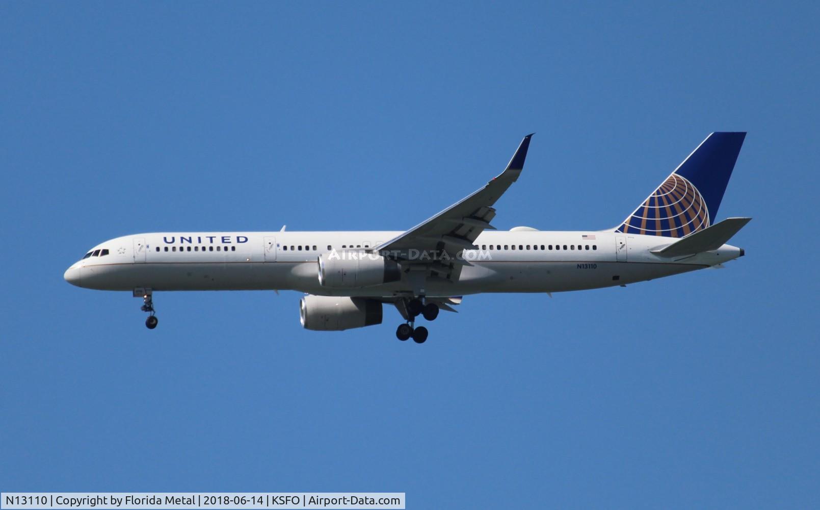 N13110, 1994 Boeing 757-224 C/N 27300, SFO spotting 2018