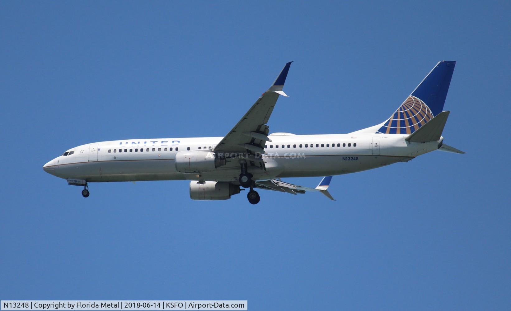 N13248, 1999 Boeing 737-824 C/N 28808, SFO Spotting 2018