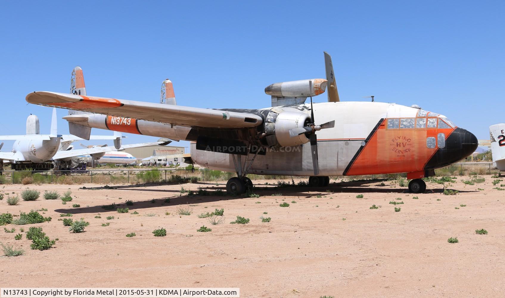 N13743, 1949 Fairchild C-119C Flying Boxcar C/N 10369, PIMA Museum 2015 C-119C