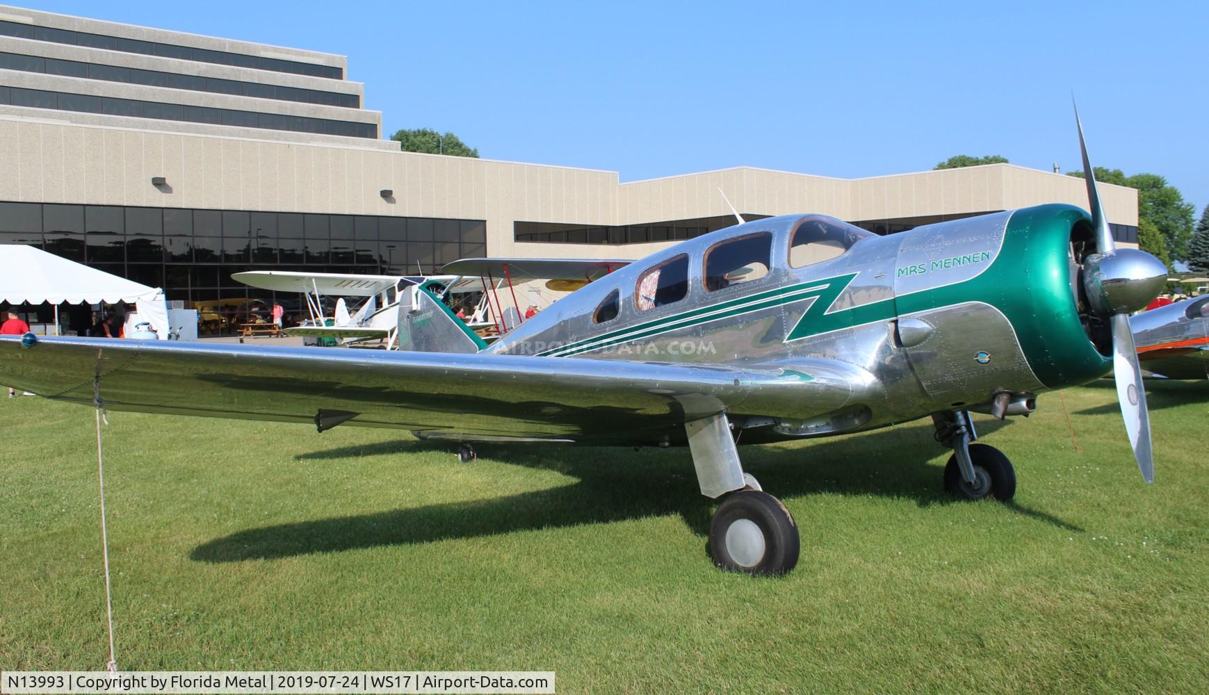 N13993, 1937 Spartan 7W Executive C/N 2, EAA Museum 2019