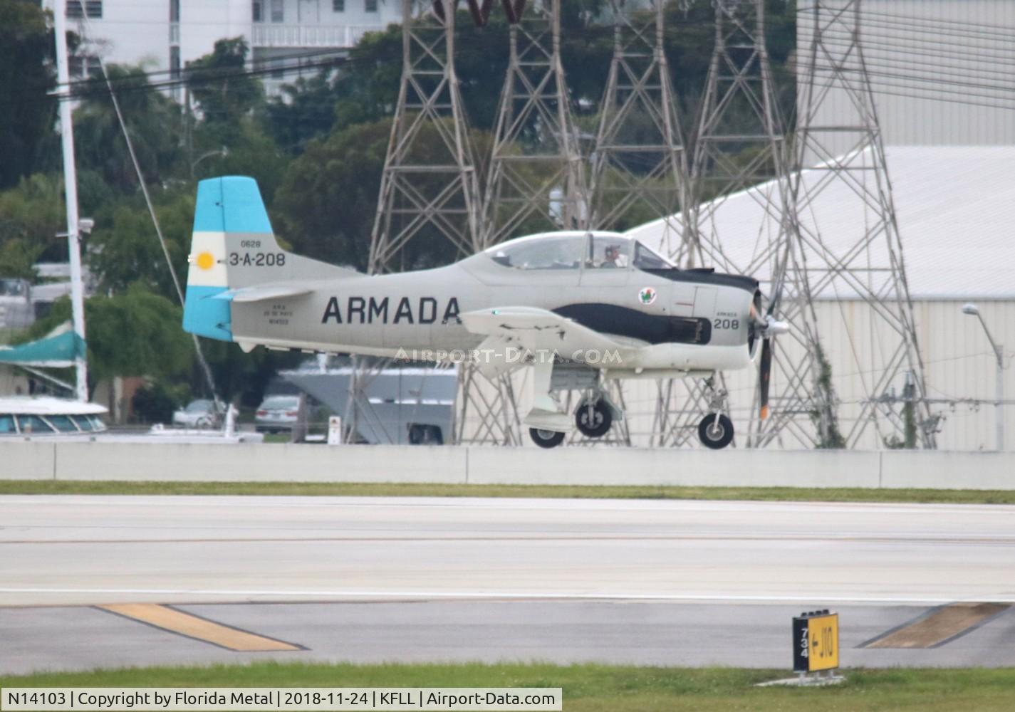 N14103, 1951 North American T-28B Trojan C/N 174-108, FLL spotting 2018