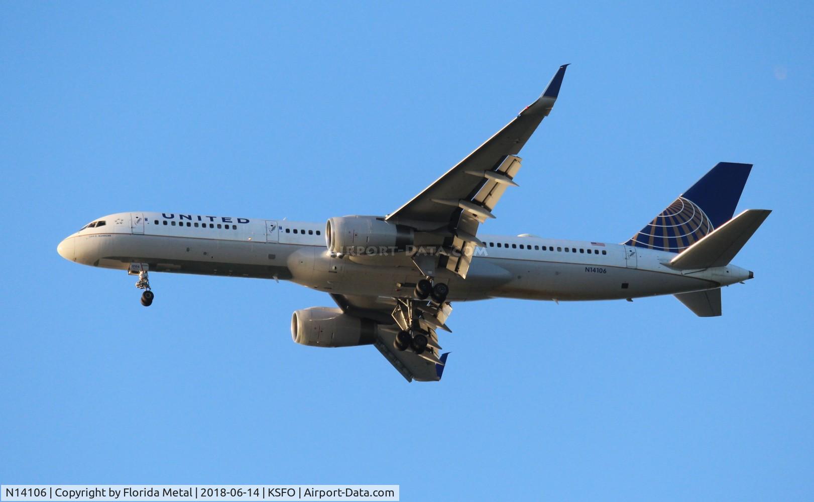 N14106, 1994 Boeing 757-224 C/N 27296, SFO spotting 2018