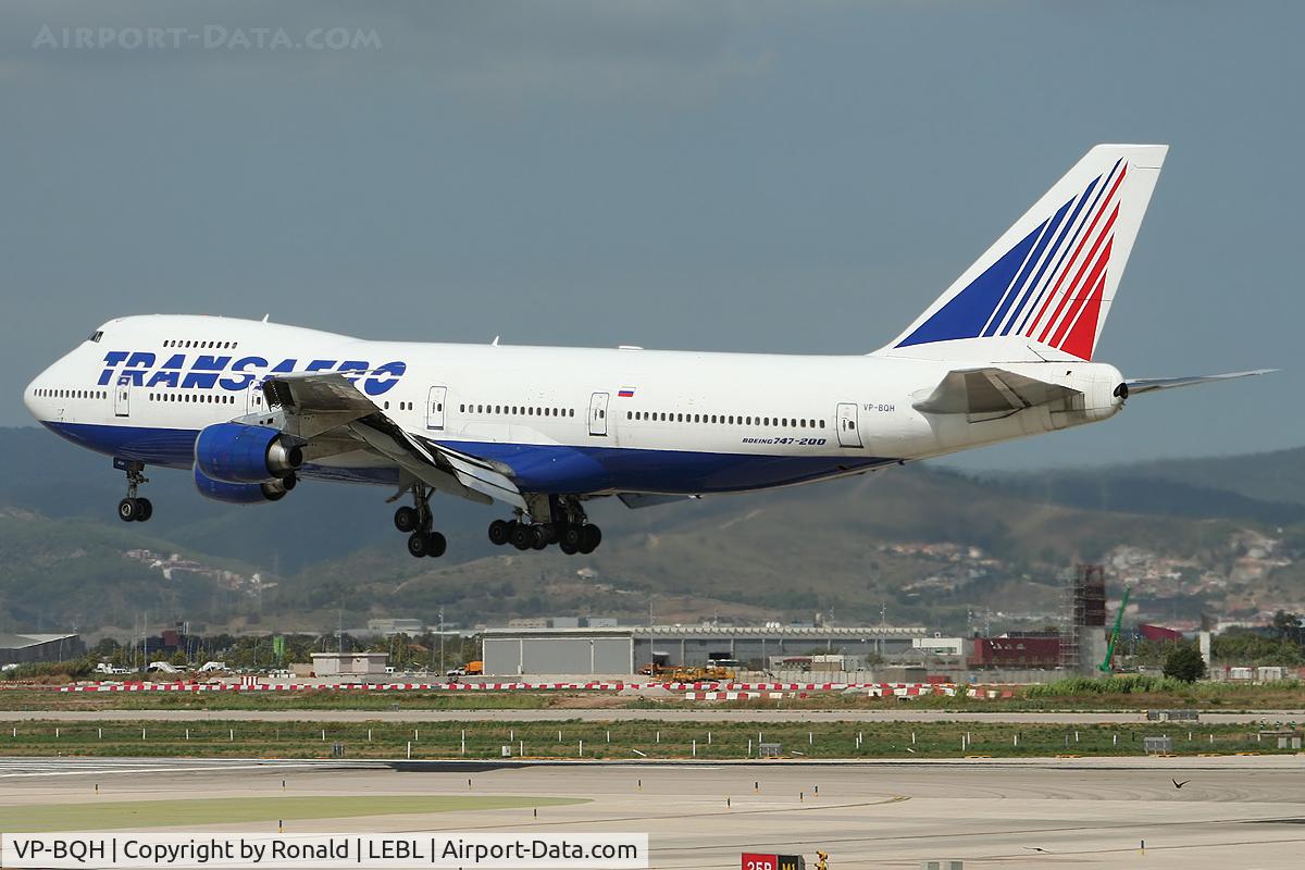 VP-BQH, 1982 Boeing 747-219B C/N 22791, at el prat
