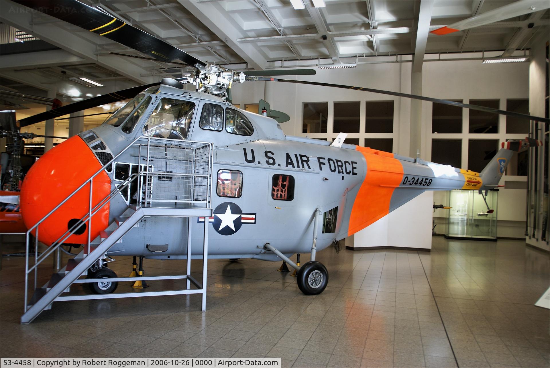 53-4458, Sikorsly H-19B Chickasaw C/N Not found 53-4458, PRESERVED.DEUTSHE MUSEUM.MUNCHEN.